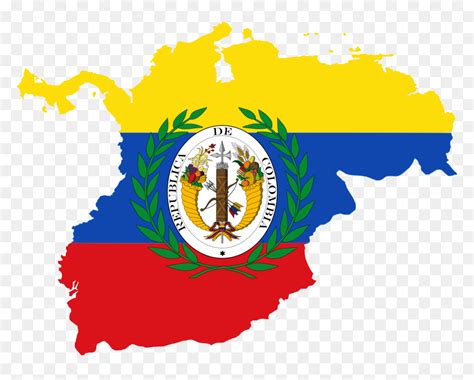 gran colombia flag map